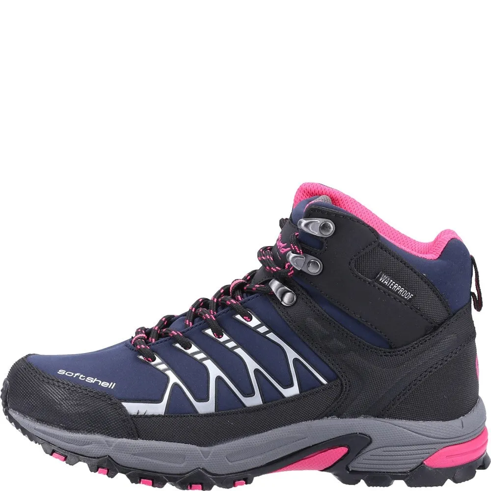 Abbeydale Mid Hiking Boots Navy/Black/Fuchsia