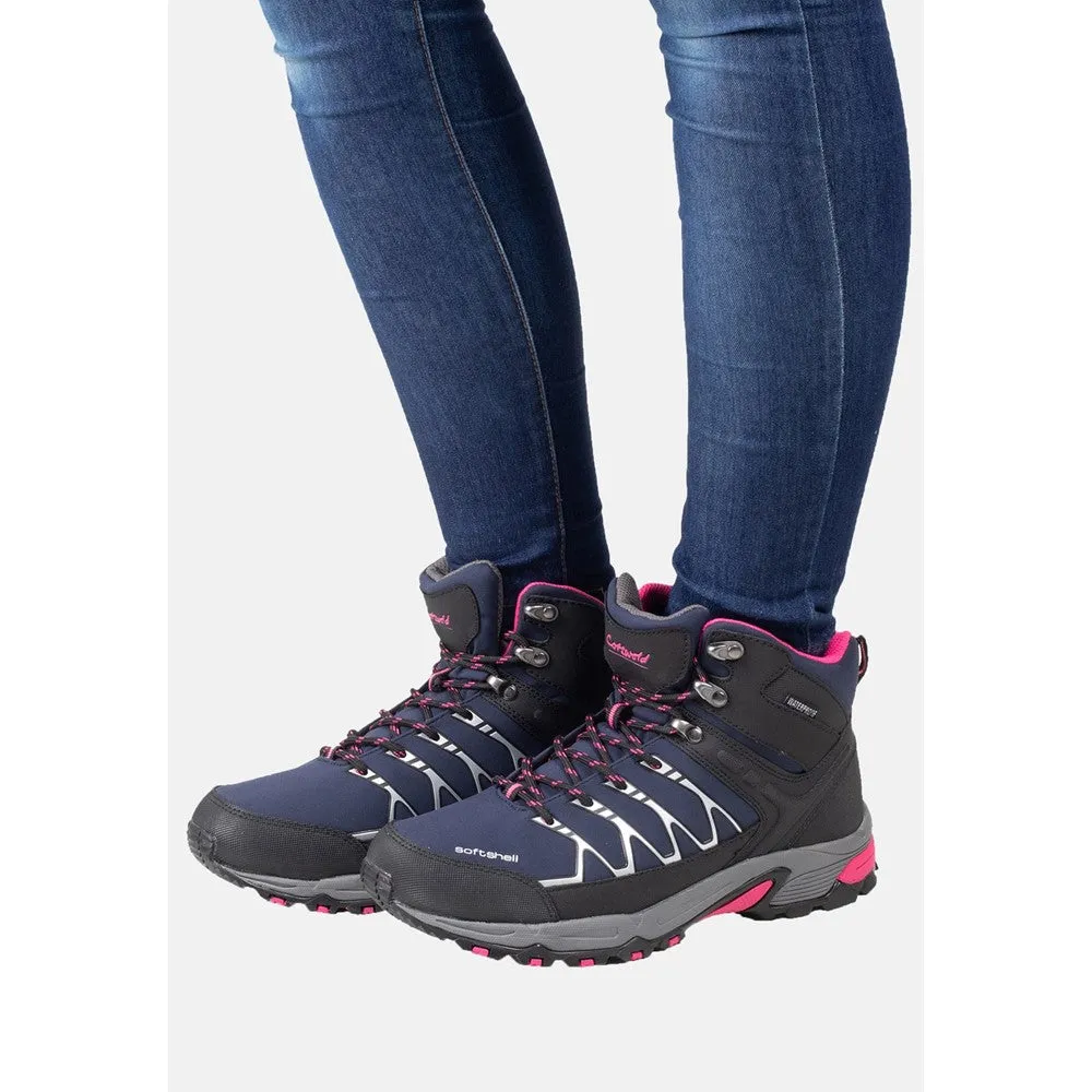 Abbeydale Mid Hiking Boots Navy/Black/Fuchsia