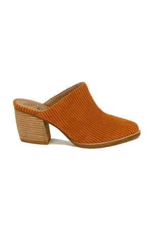 Angela Camel Corduroy Mule