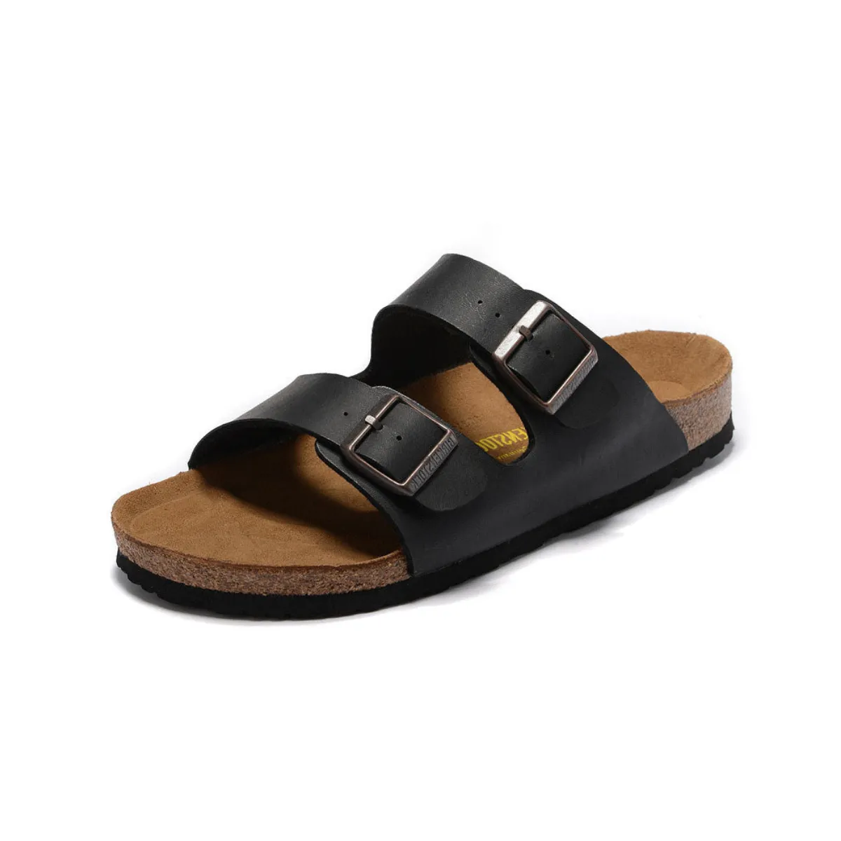 Arch Support Slides With Adjustable Buckle Straps Sandals