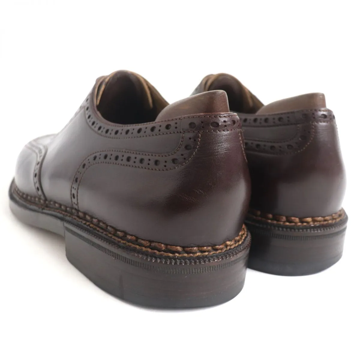 Berluti Leather Wingtip Dress Shoes Brown