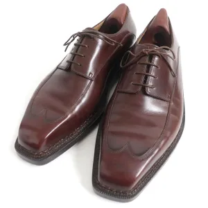 Berluti Leather Wingtip Square Toe Shoes