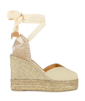 Bilina Wedge Ivory Espadrille