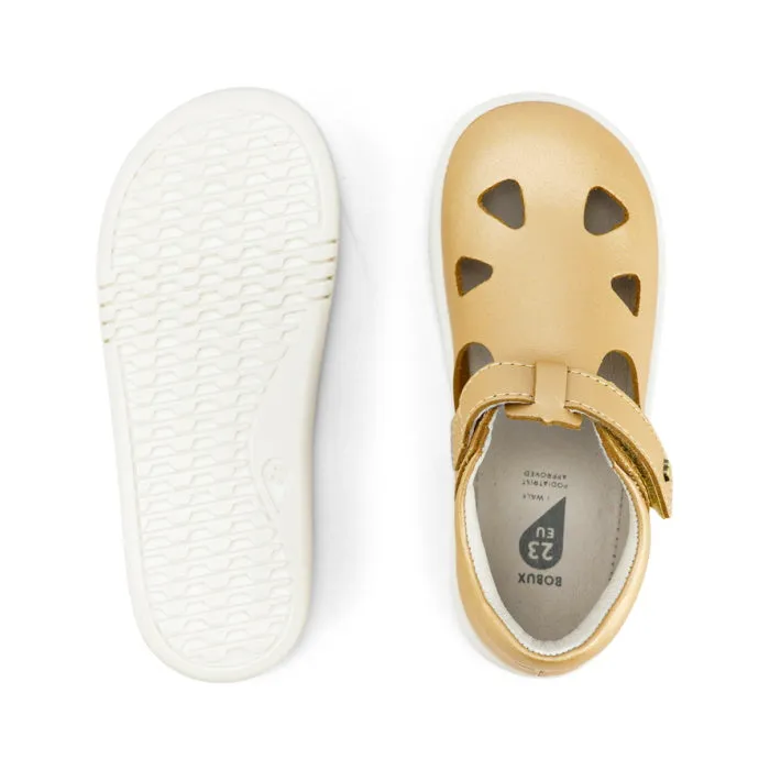 Bobux IWalk IW Zap II Closed Toe Sandal Pale Gold