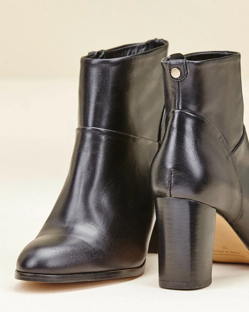 Bottines En Cuir Carella - Noir