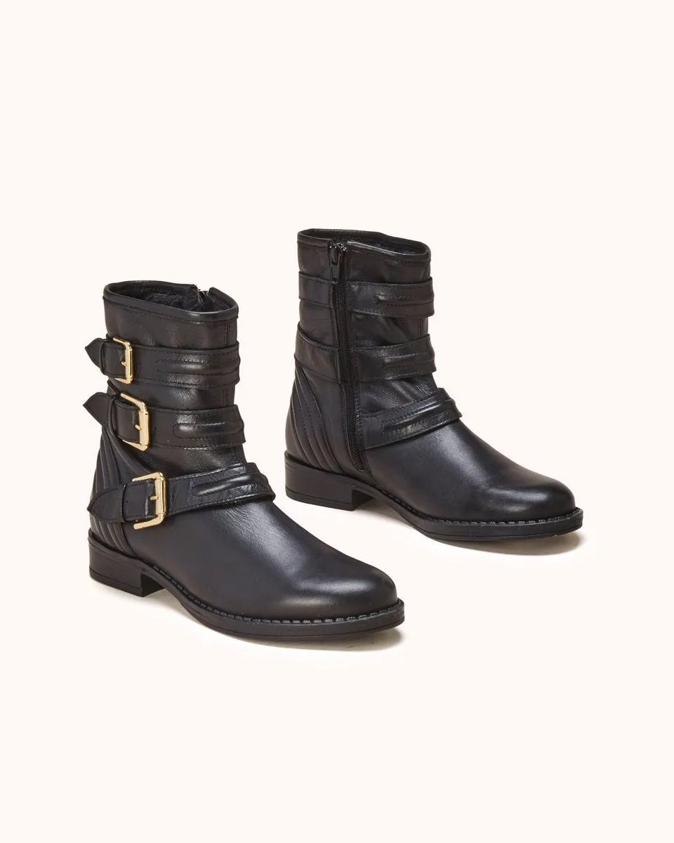 Bottines En Cuir Futille - Noir