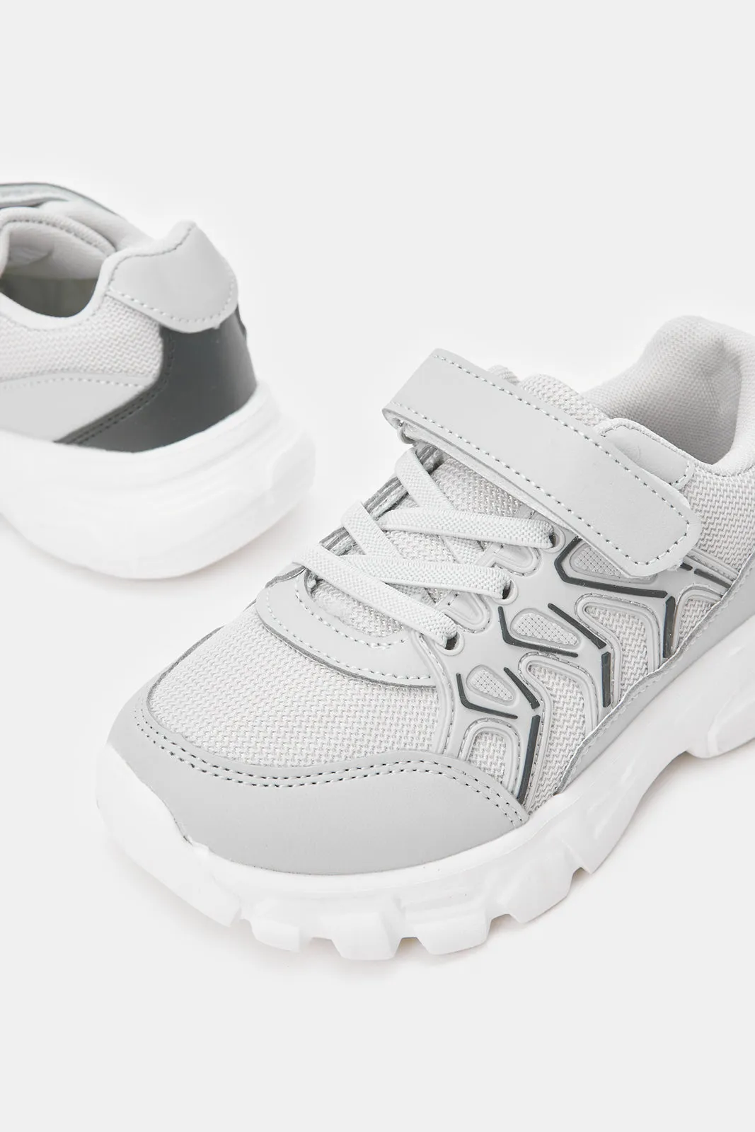 Boys Grey Chunky Sneakers