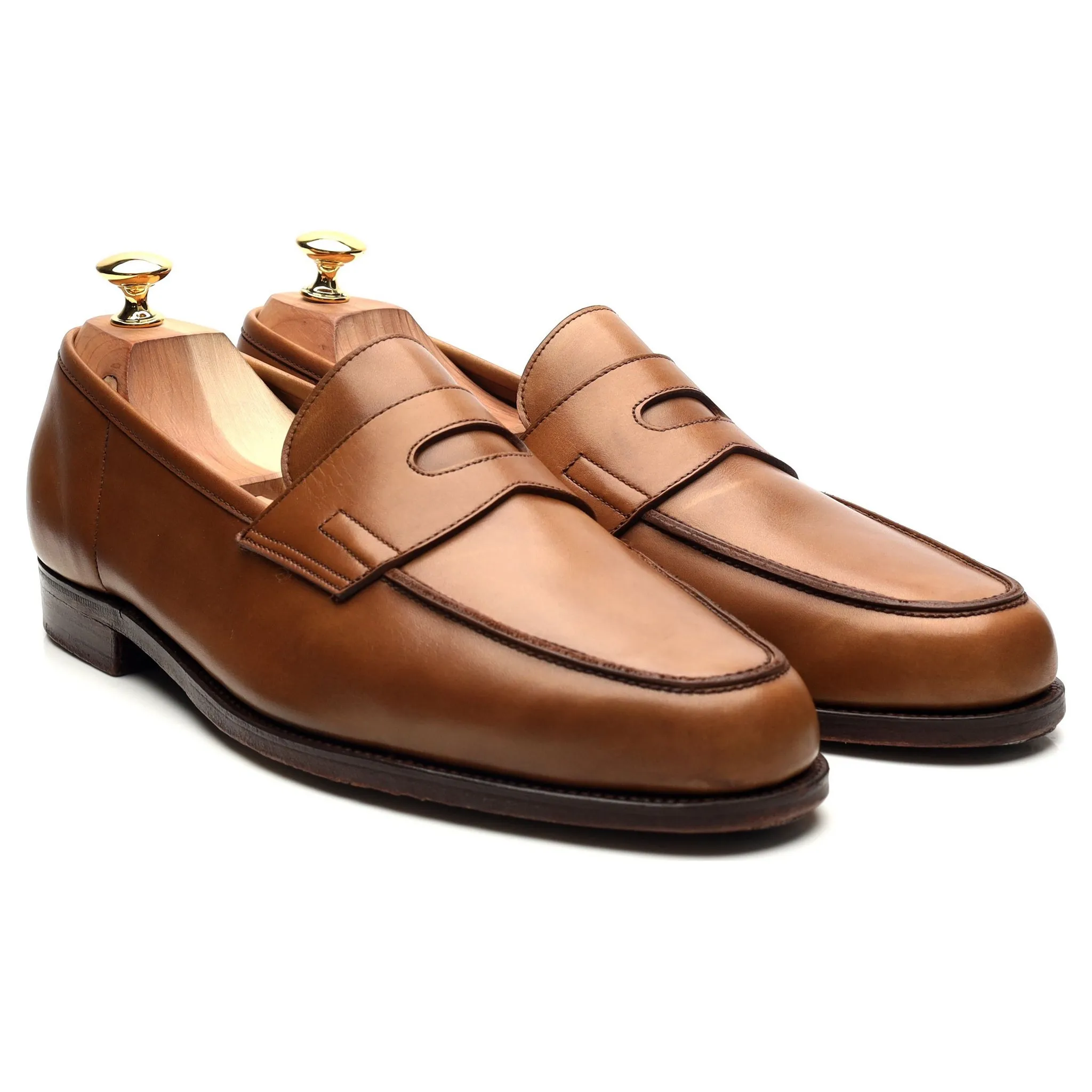 Brown Leather Loafers UK 11 E