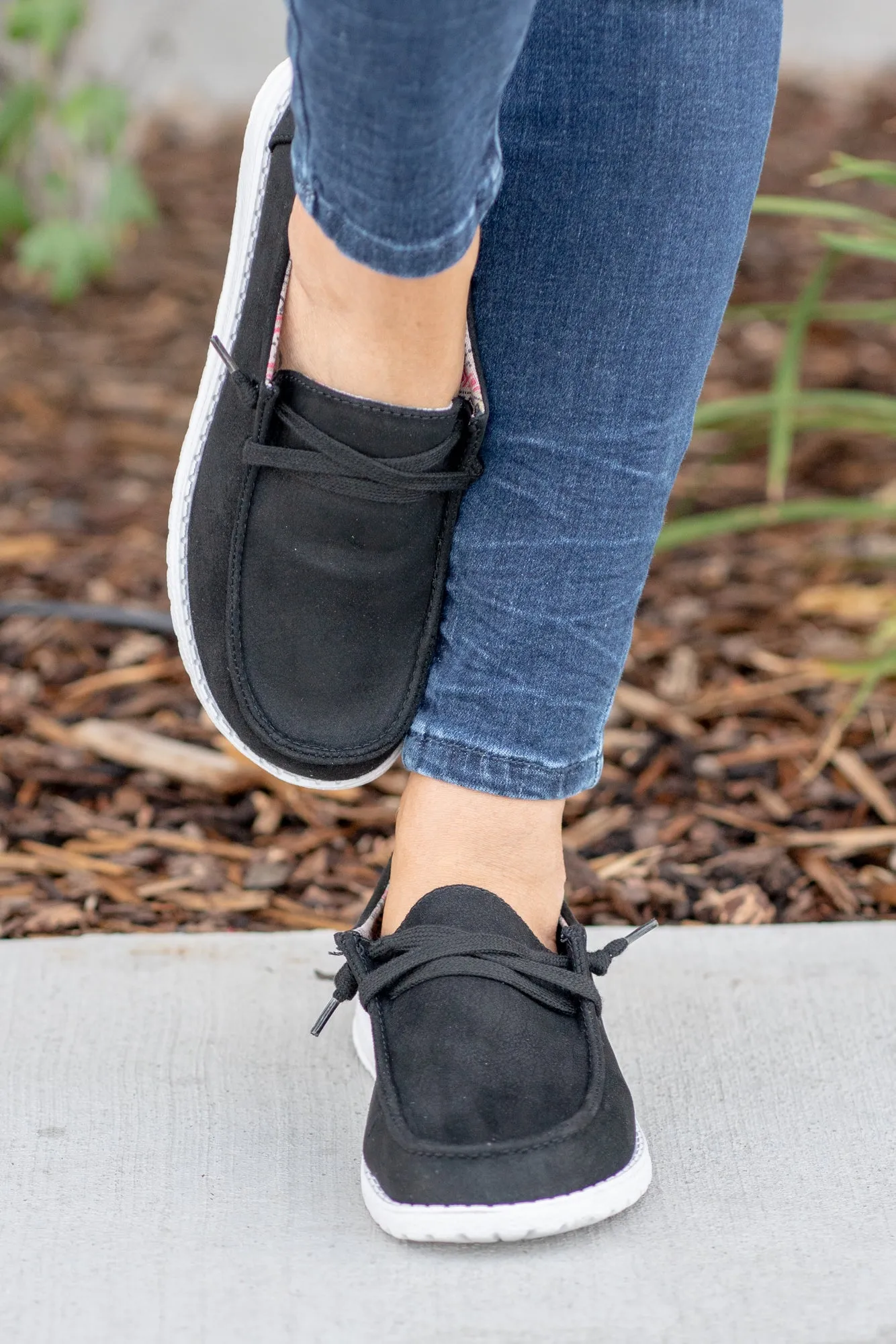 Candice Boat Shoes - Black