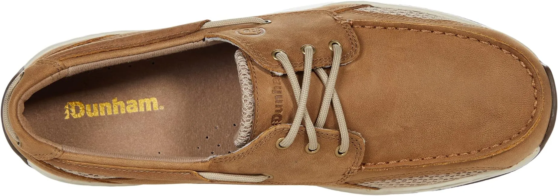 Captain Dunham boat shoes, light brown leather