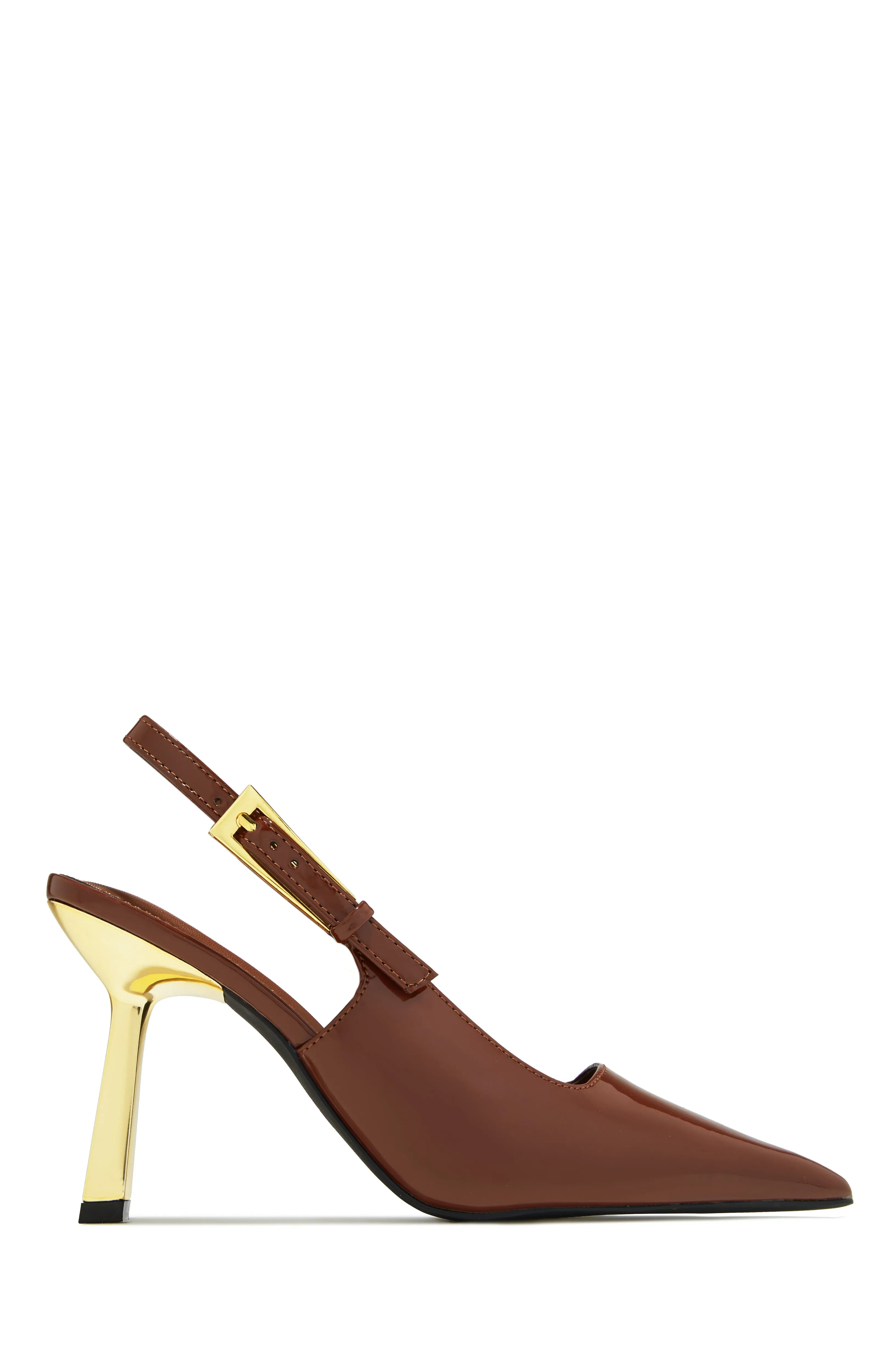 Charlotte Slingback Pumps - Brown