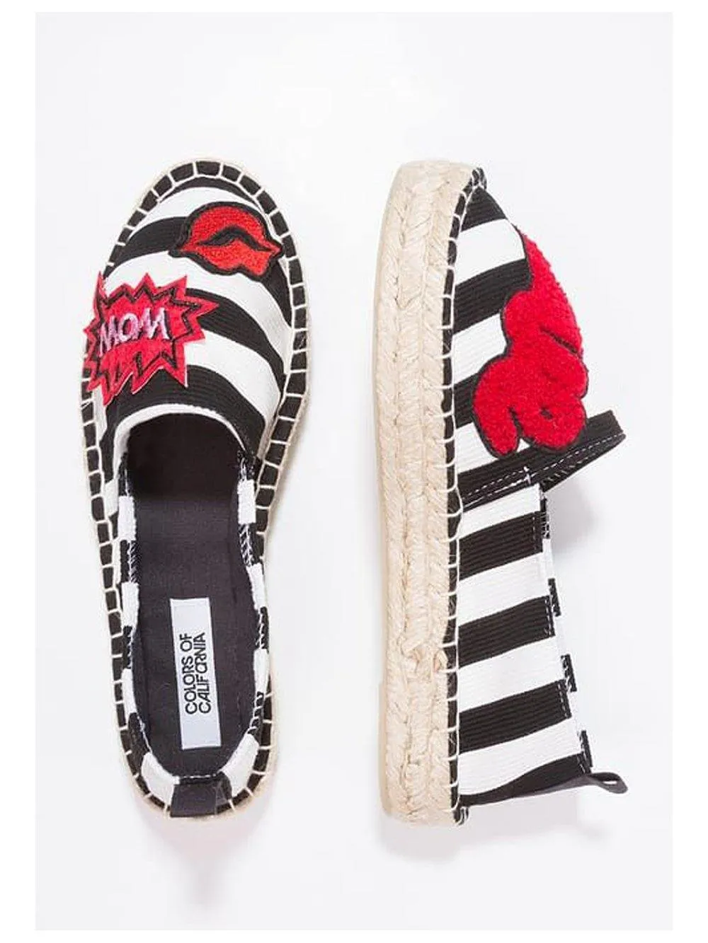 Colors Of California Espadrilles White black