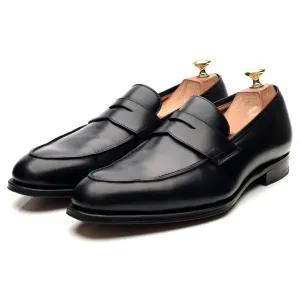 'Crawford' Black Leather Loafers UK 8.5 E