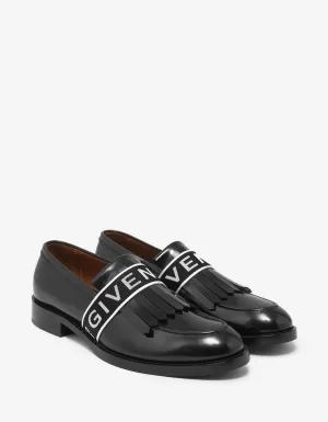 Cruz Black Logo Band Penny Loafers