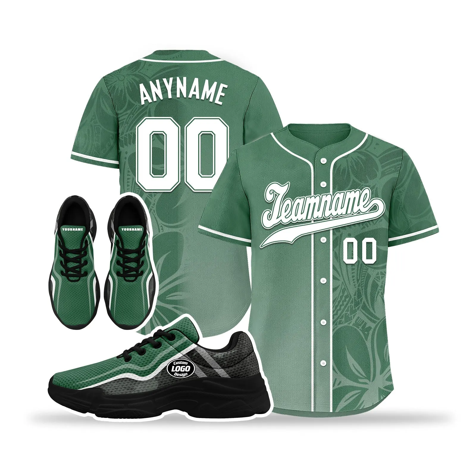 Custom Baseball Jersey and Chunky Shoes Personalized Combo Personalized Sneaker ZH-D020167-7