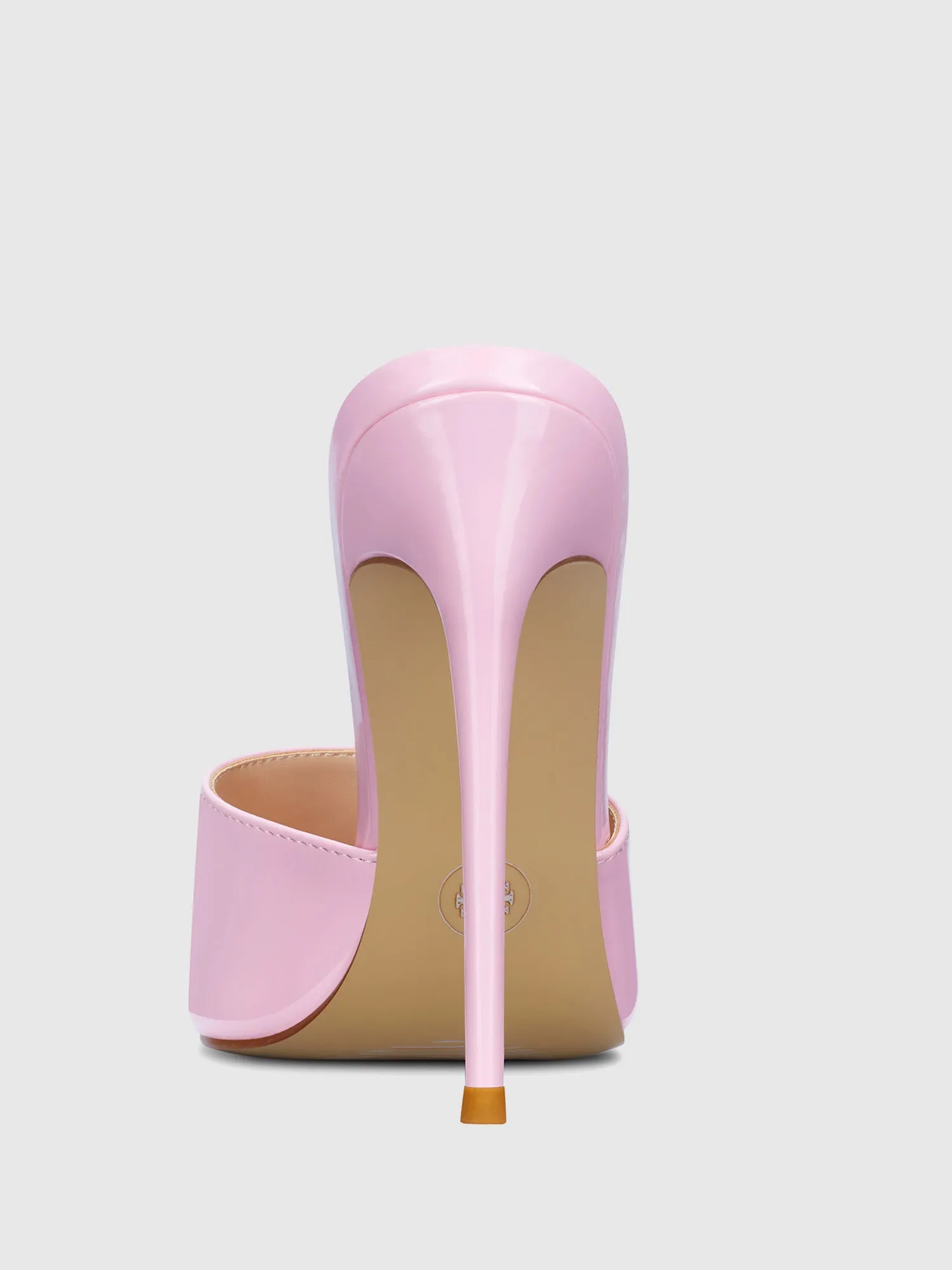 Gianni Patent Mule - Barbie Pink