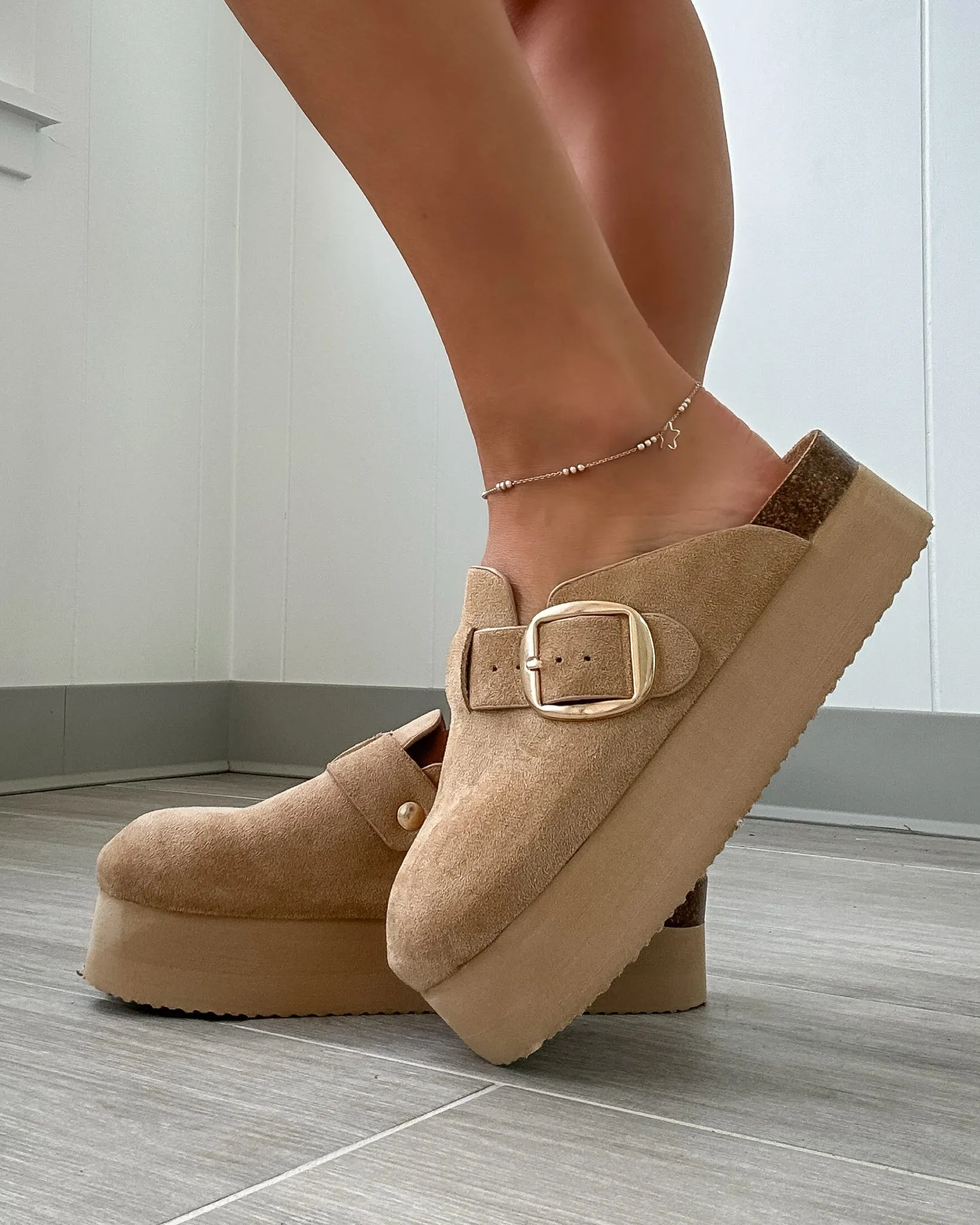 Jasmine Platform Mule - Tan