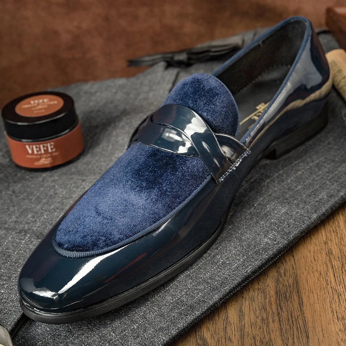 LaceLux Exotic Lace-Up Loafers