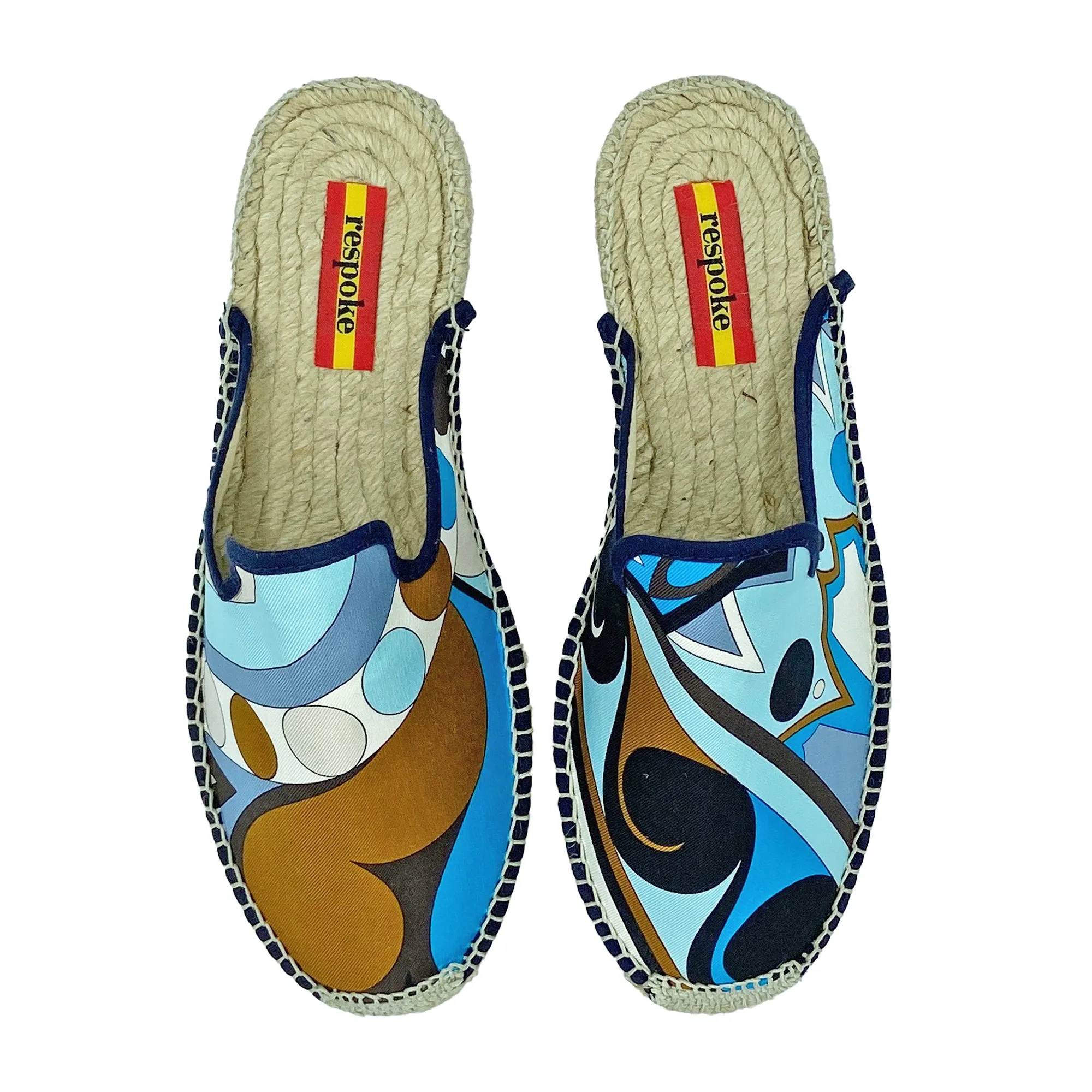 LAUDOMIA Turquoise Mule Espadrilles