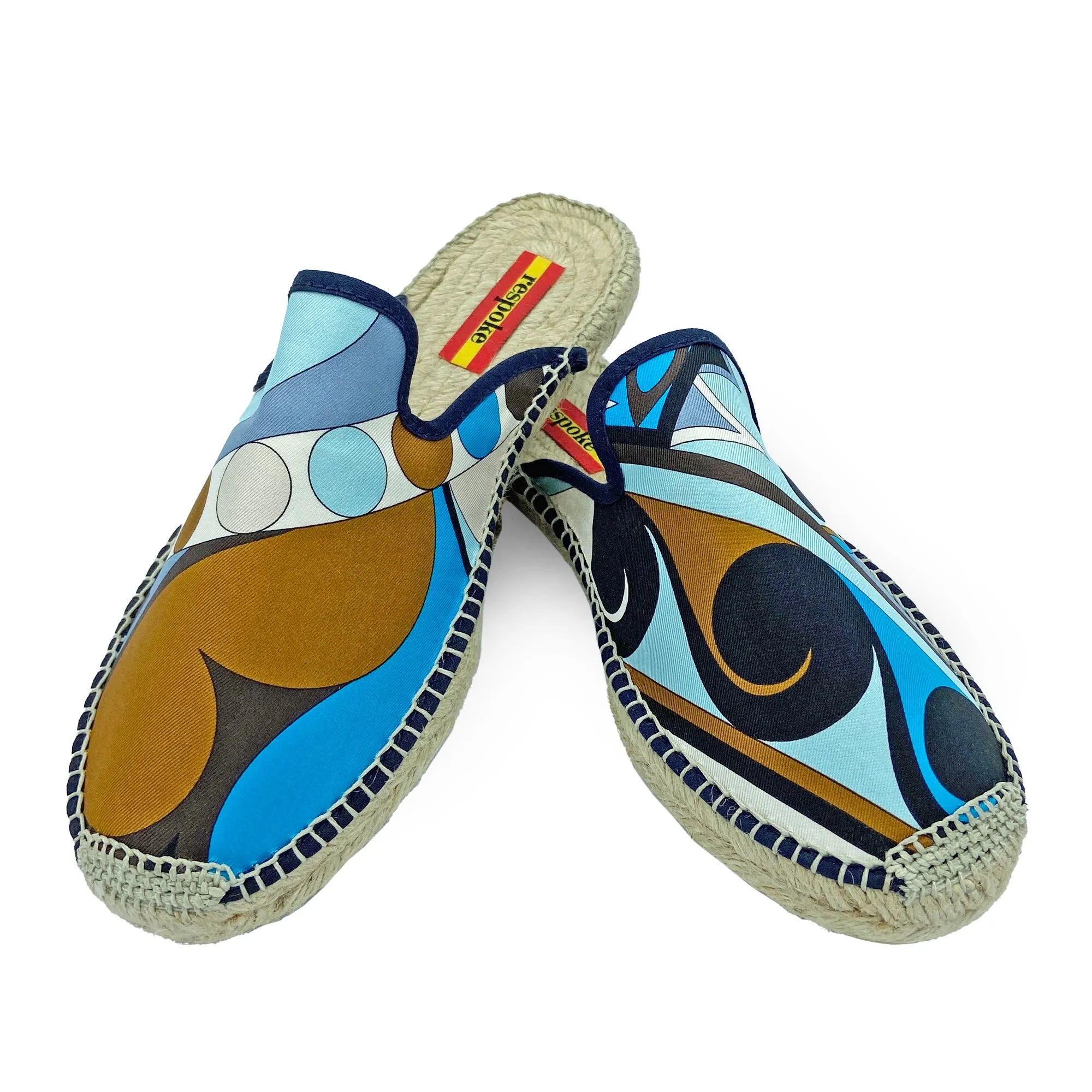 LAUDOMIA Turquoise Mule Espadrilles