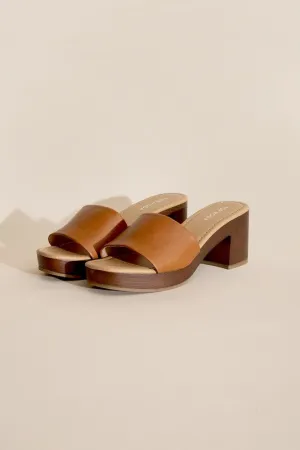 LAUREN-1 Slide Mule Heels