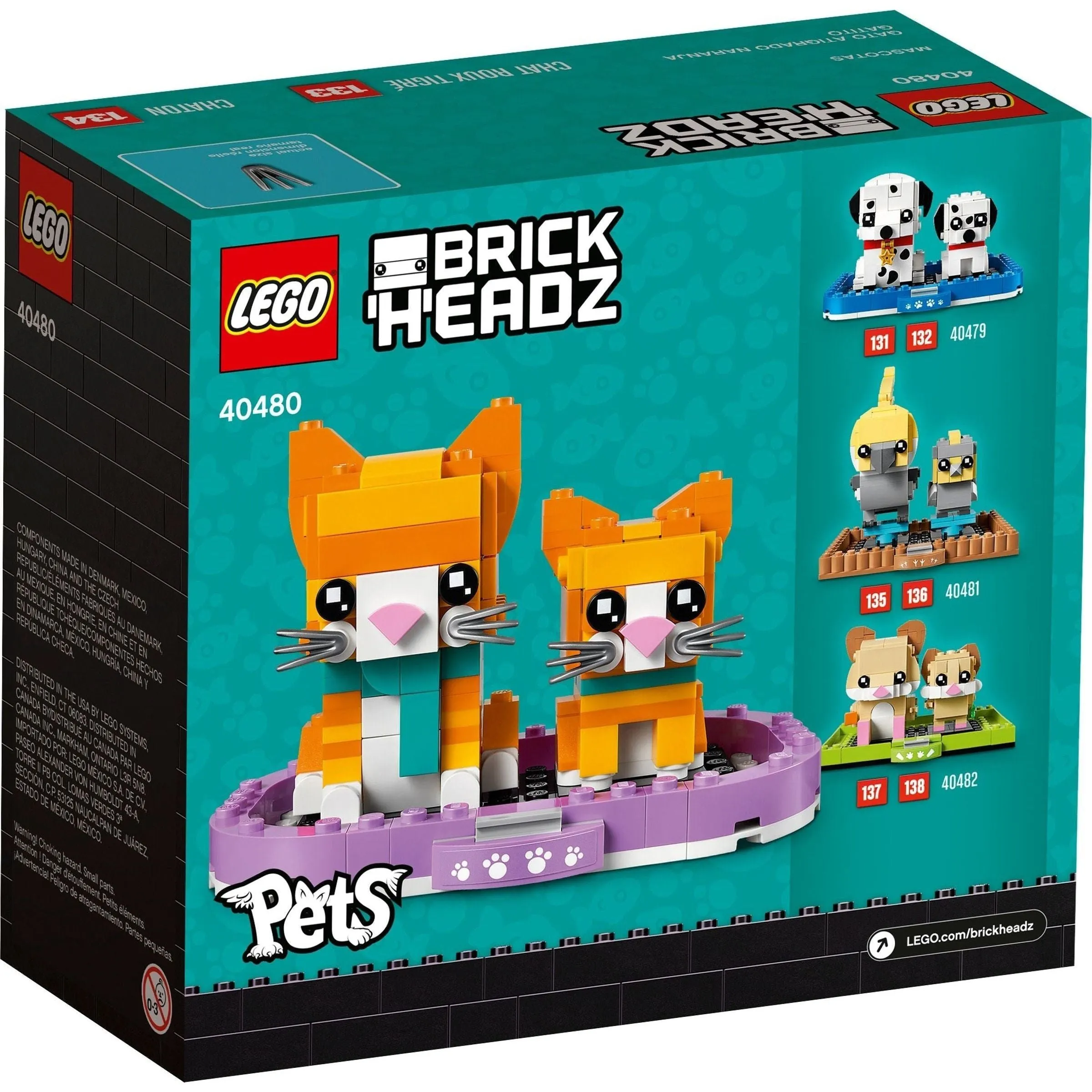 LEGO Brickheadz Pets 40480 Ginger Tabby