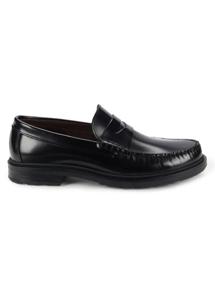 Mello Bruno Magli Leather Penny Loafers, Black