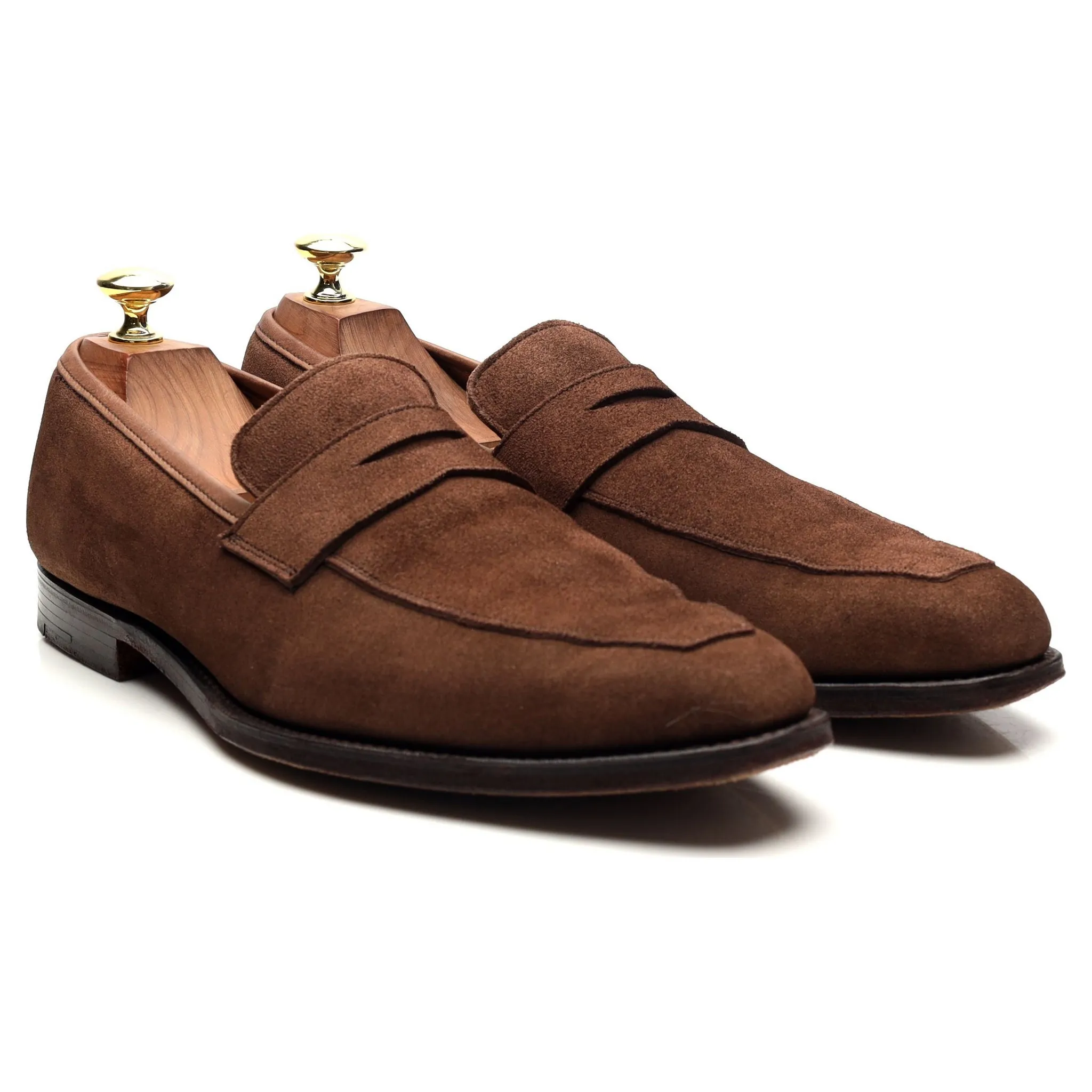 'Merton' Brown Suede Loafers UK 7.5 E