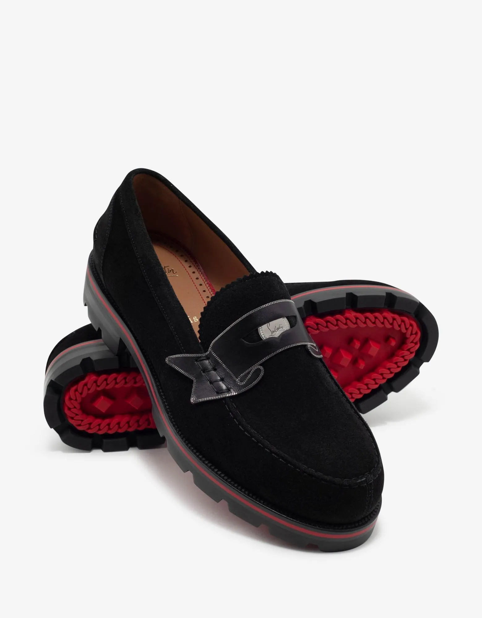 Monocroc Black Crosta Wax Penny Loafers -