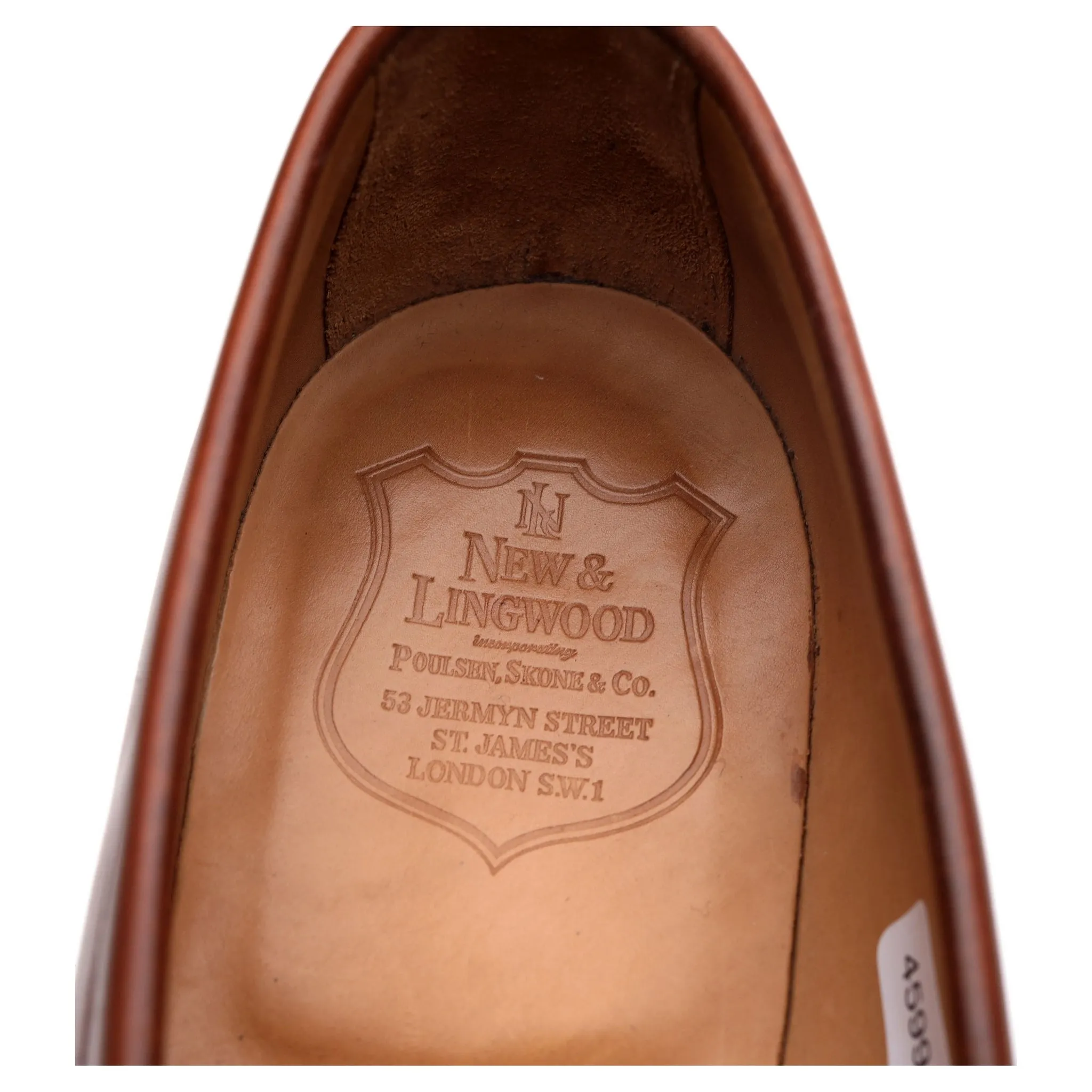 New & Lingwood Tan Brown Leather Loafers UK 9.5 E