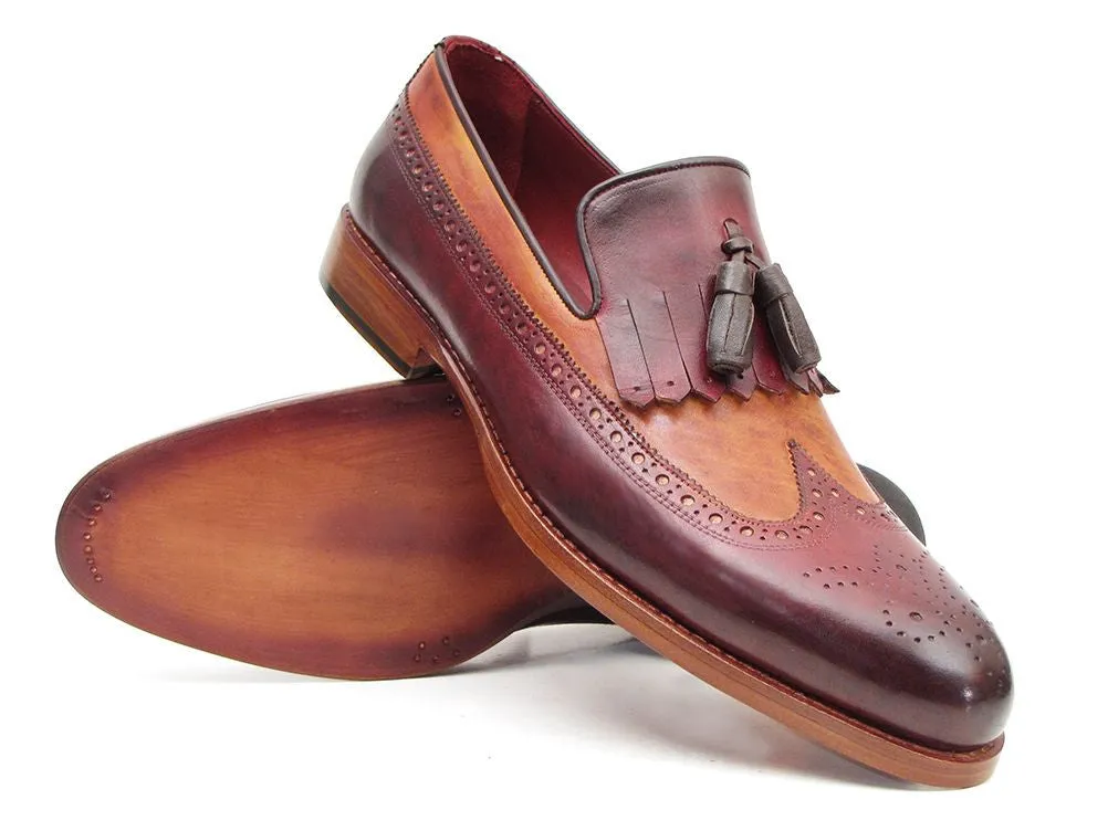 Paul Parkman Kiltie Tassel Loafer Tobacco & Bordeaux