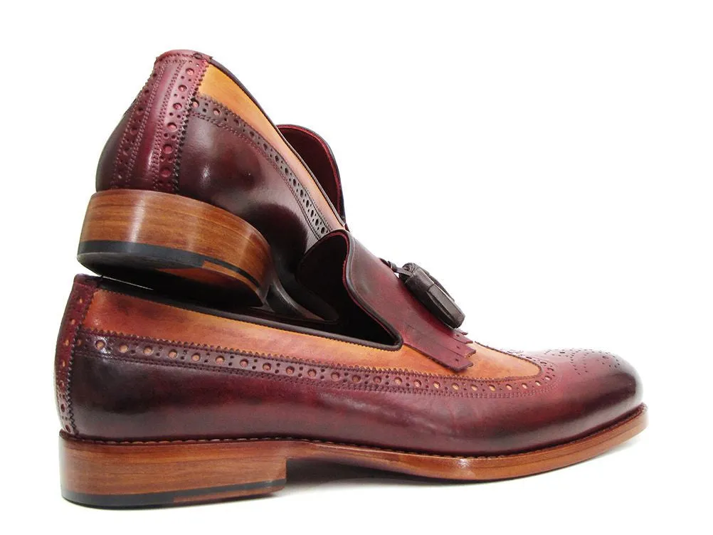 Paul Parkman Kiltie Tassel Loafer Tobacco & Bordeaux