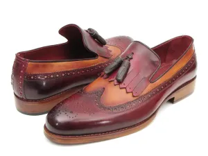 Paul Parkman Kiltie Tassel Loafer Tobacco & Bordeaux