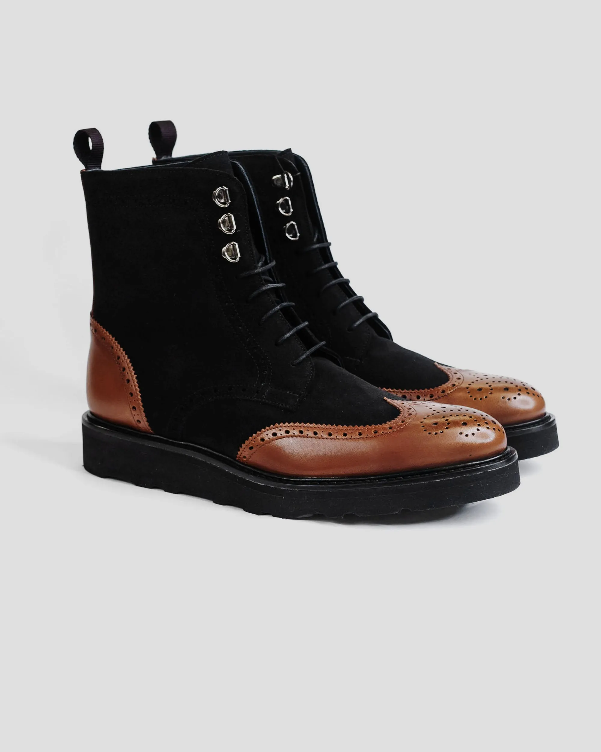 SG Rogue Sport Wingtip Boots V2 – Black   Walnut