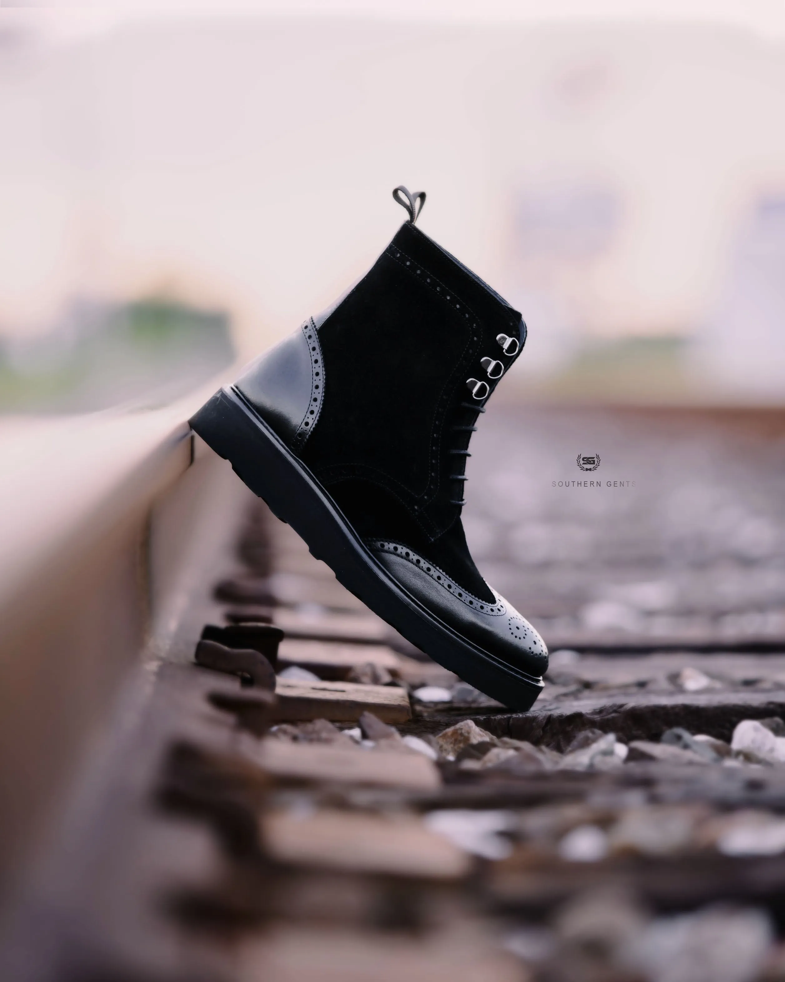 SG Rogue Sport Wingtip Boots V2 – Triple Black