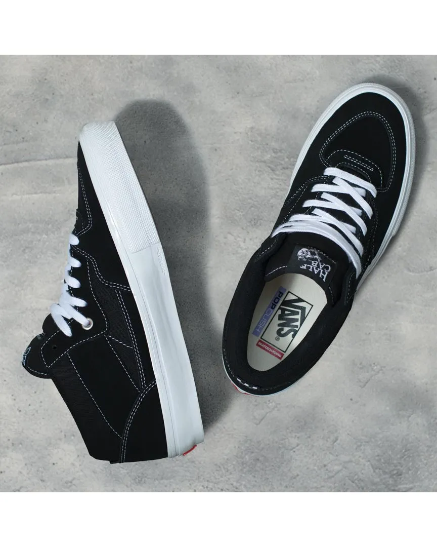 Skate Half Cab Shoes - Black/White