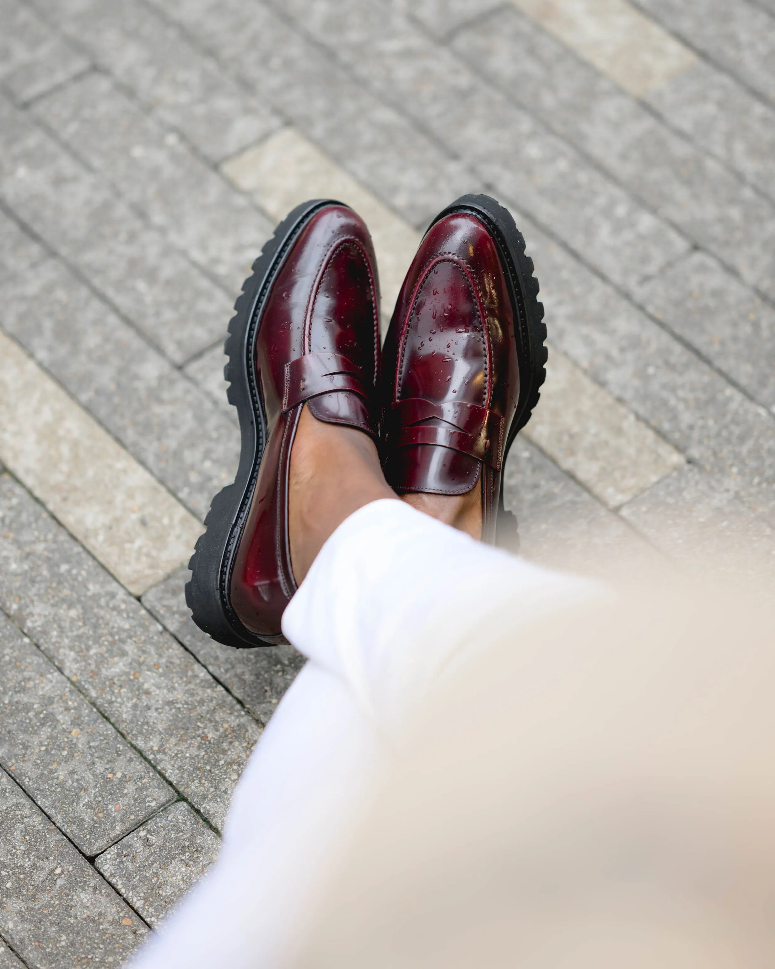 Smithson Penny Lug Loafer – Bordeaux