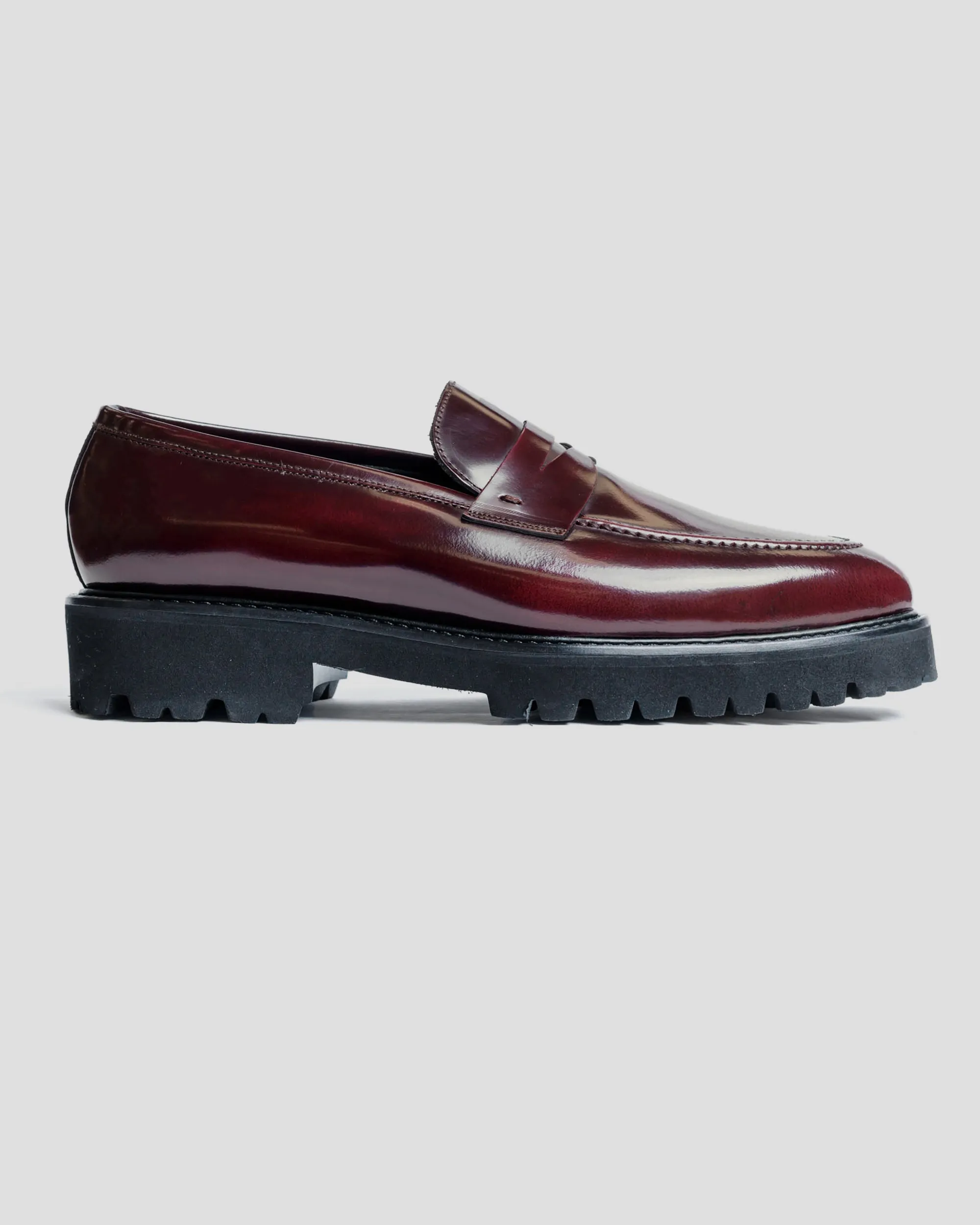 Smithson Penny Lug Loafer – Bordeaux