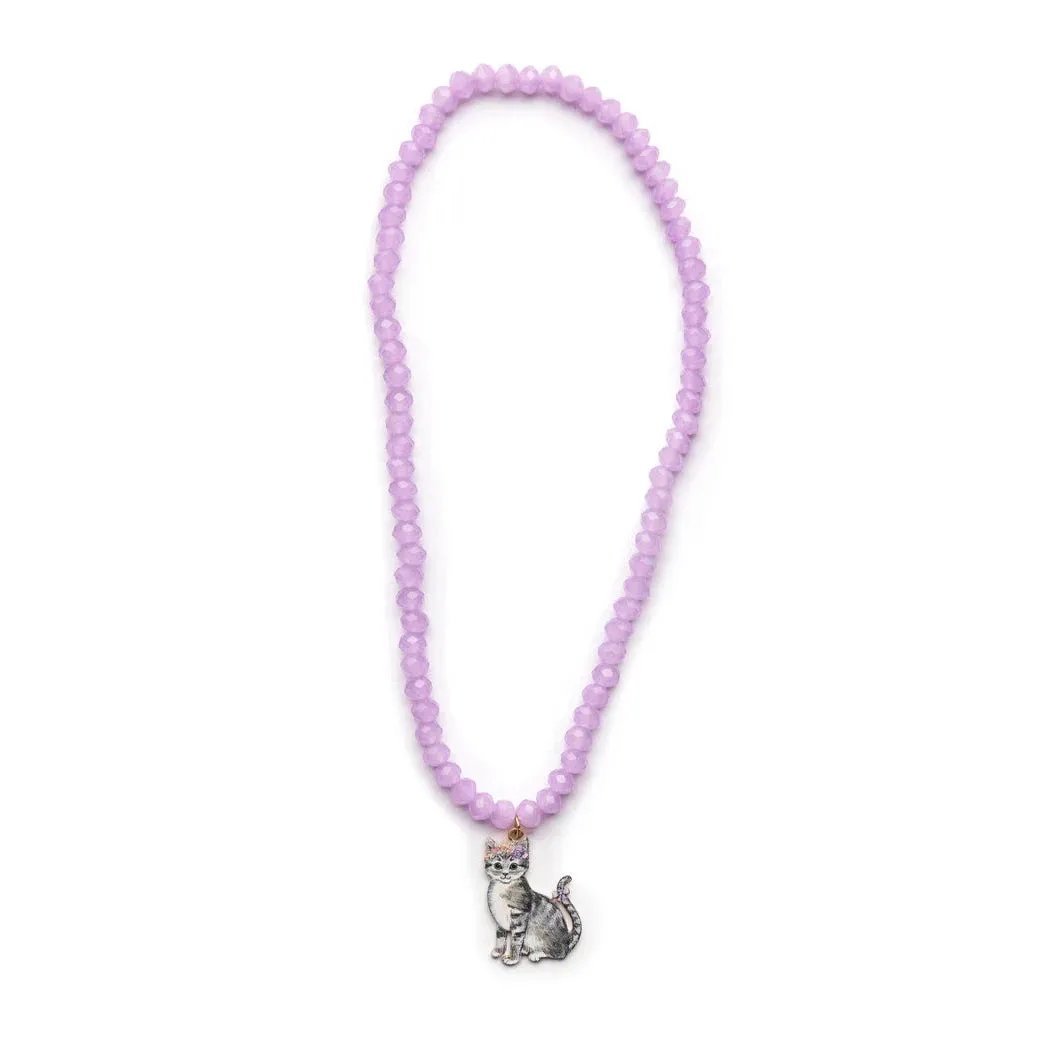 Spring kitten necklace