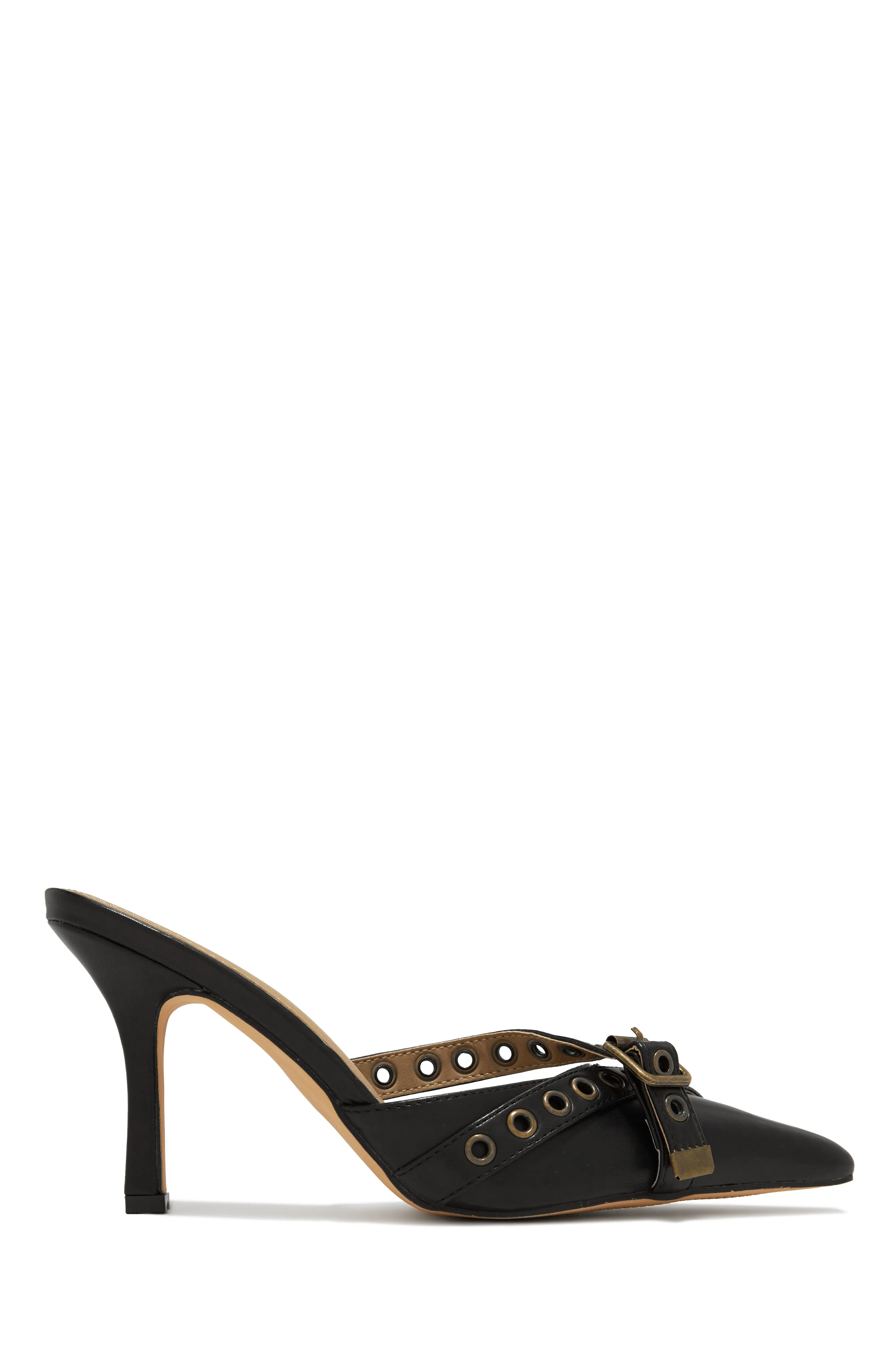 Tamra Mule Heel Pumps - Black