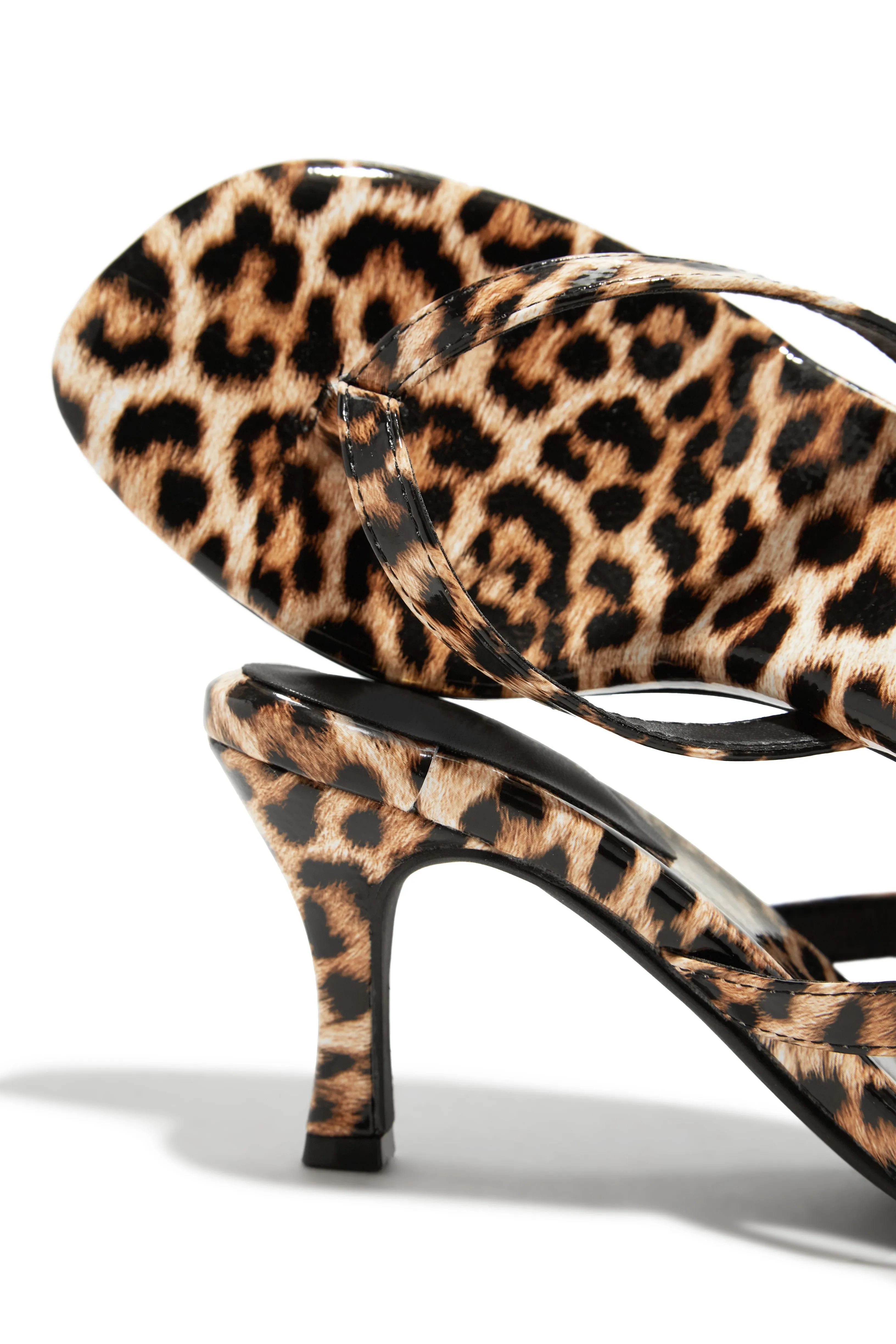 Tania Single Sole Mule Heels - Leopard