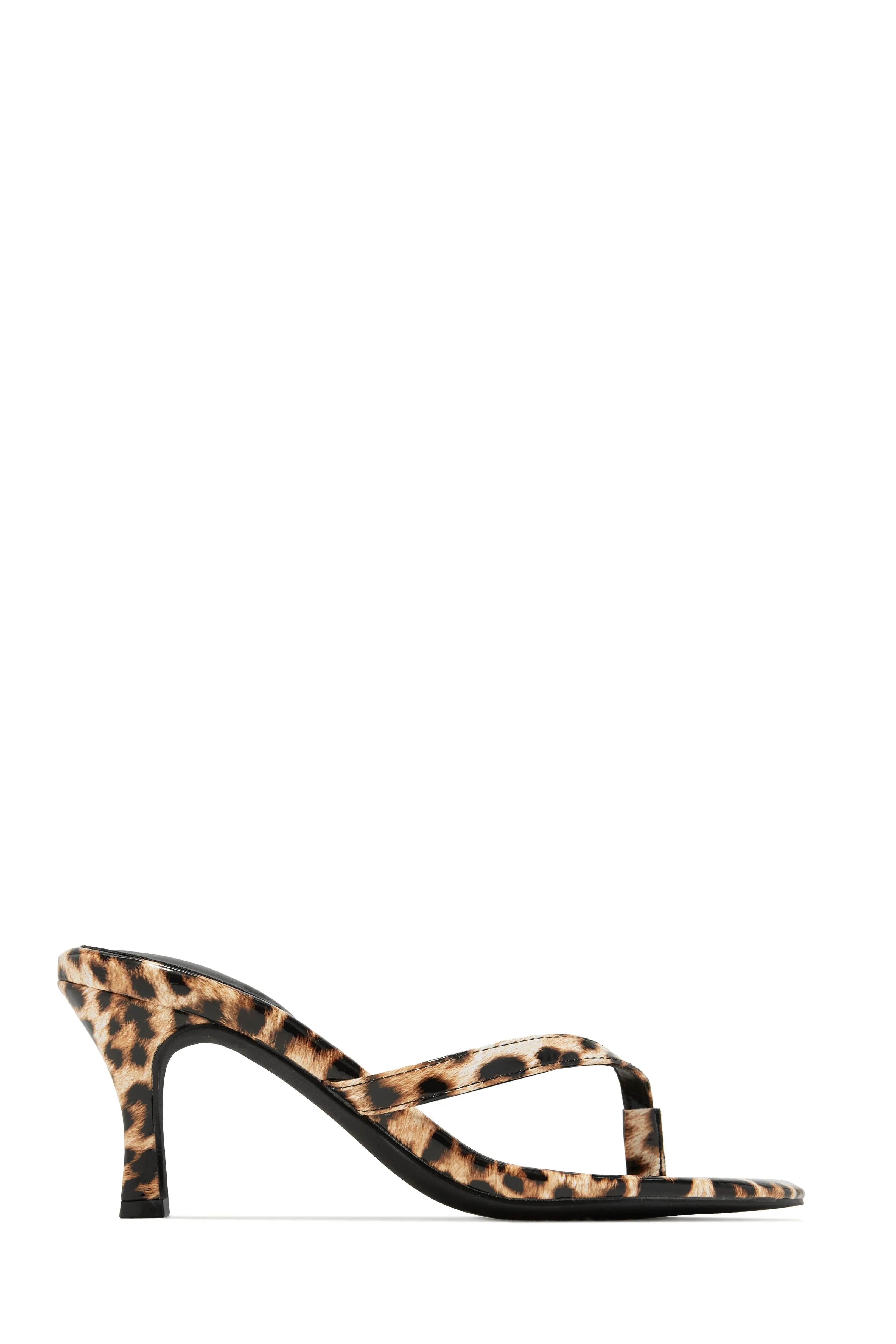 Tania Single Sole Mule Heels - Leopard