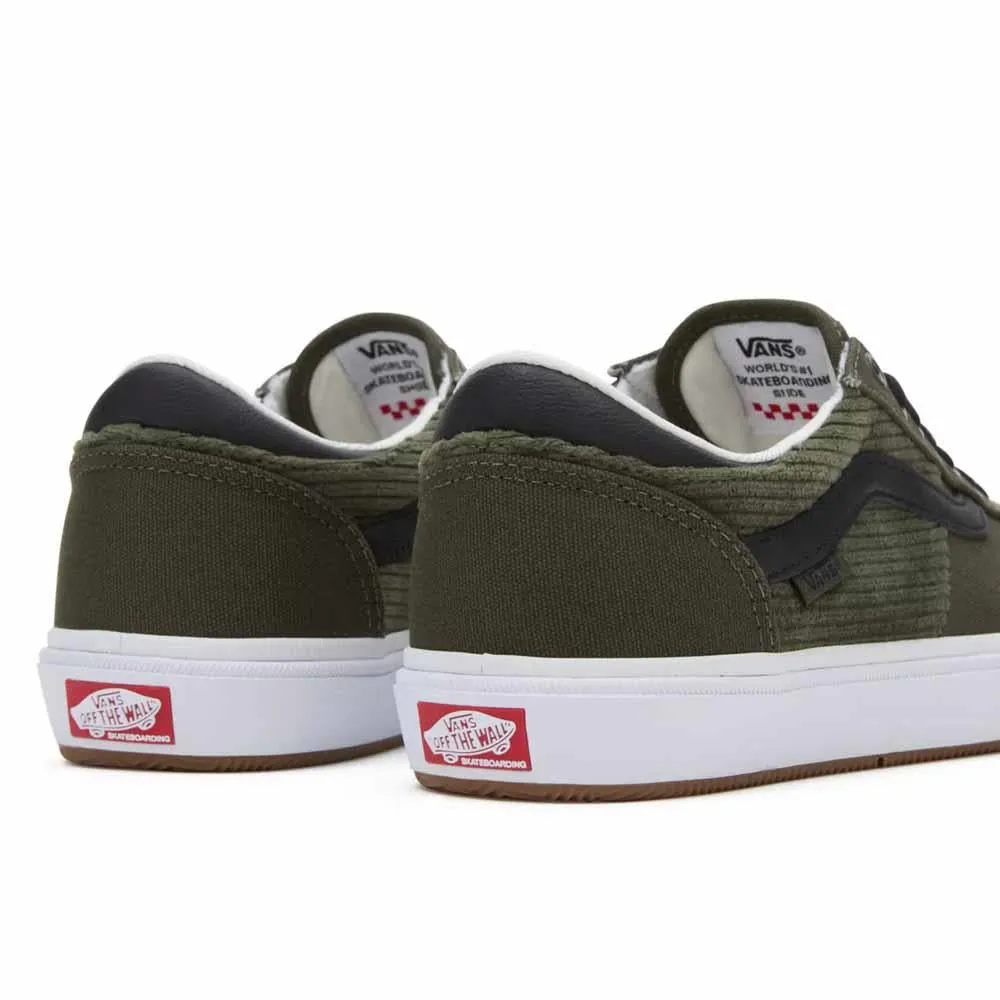 Vans MN Gilbert Crockett Corduroy Olive Black Skate Shoes