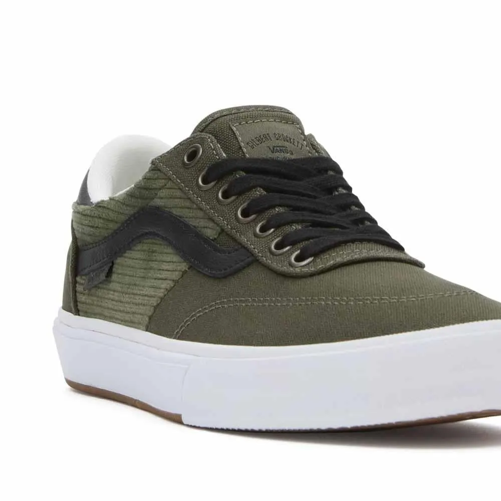 Vans MN Gilbert Crockett Corduroy Olive Black Skate Shoes