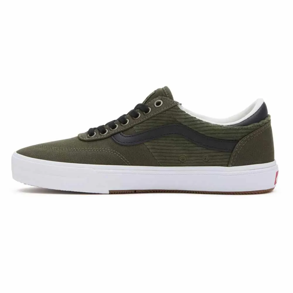 Vans MN Gilbert Crockett Corduroy Olive Black Skate Shoes