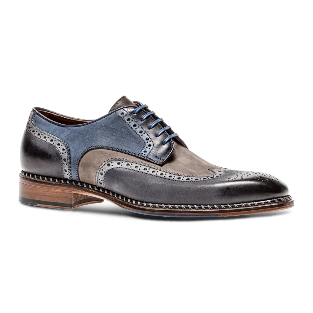 VELOCE ANTRACITE CORTECCIA BLUE WINGTIP